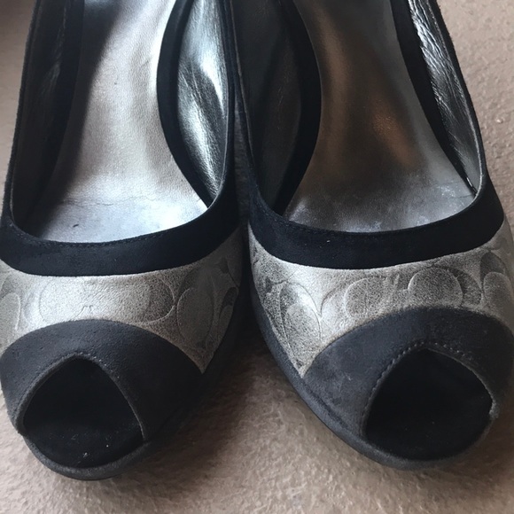 Coach Wedges in multi color( Gray,Black,Silver)♥️ - Picture 6 of 7